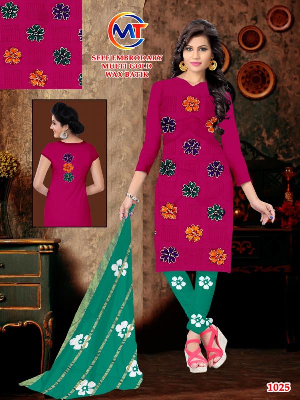 MT Wax Batik Work Vol-1 Cotton Designer Dress Material